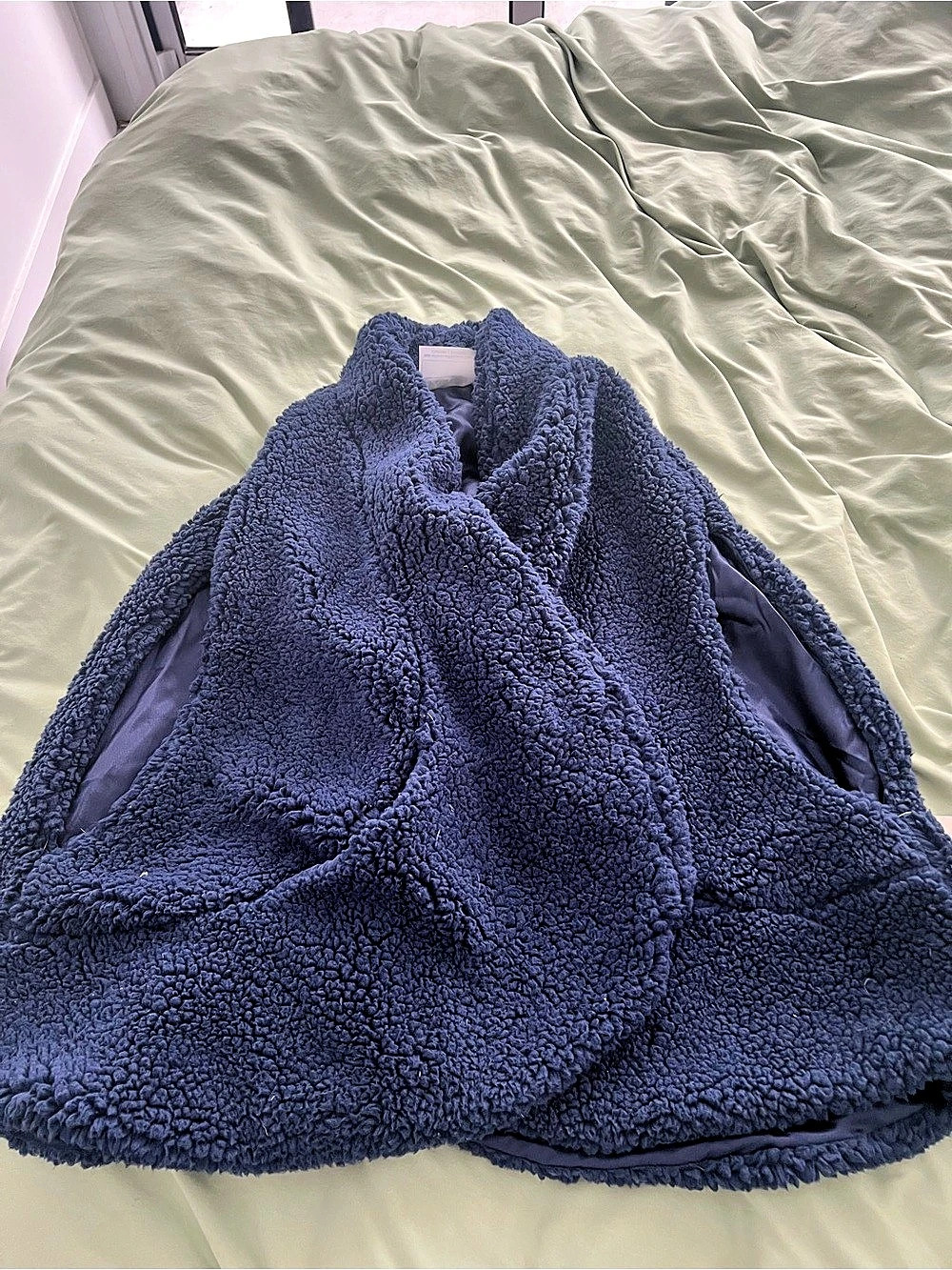 Silverts Women's Ultra Plush Shawl Sherpa Jacket Purple